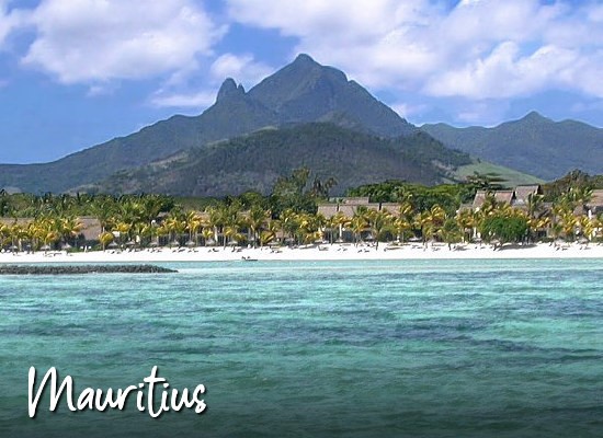 costa dell'isola di Mauritius