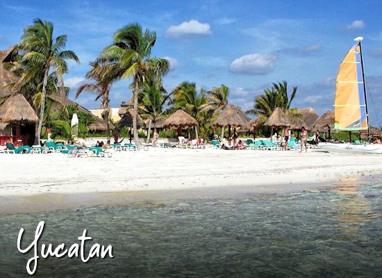 Spiaggia dello Yucatan Messico