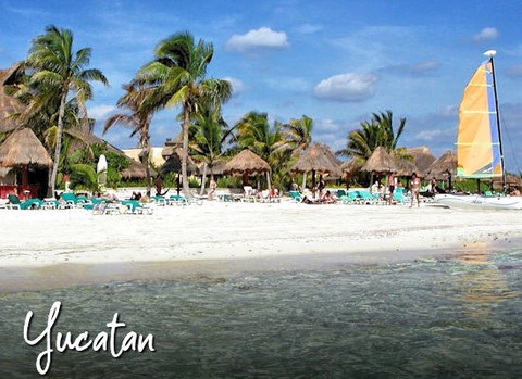 Spiaggia dello Yucatan Messico