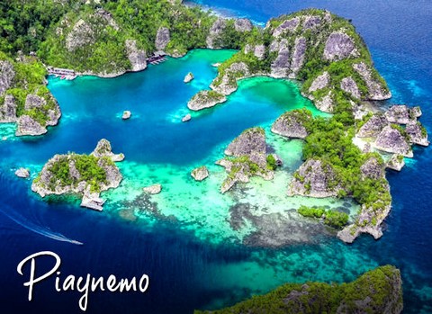 ripresa dall'alto baia Piaynemo