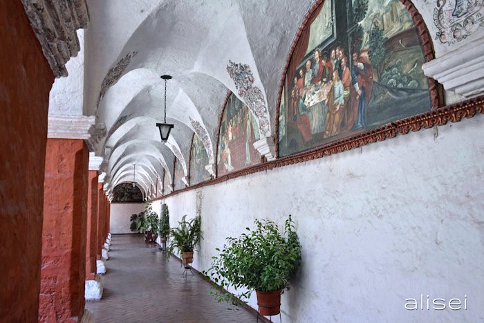 dipinti chiostro Maggiore Santa Catalina