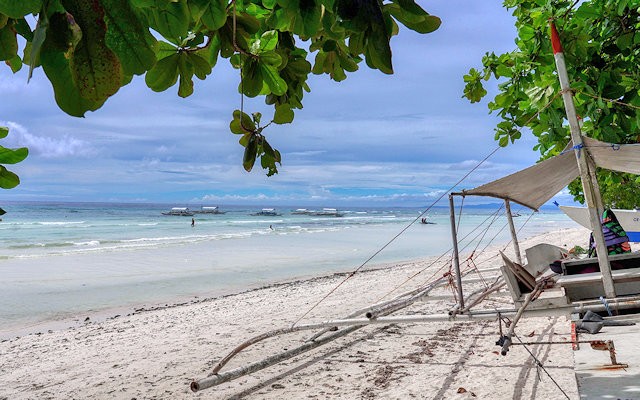 Scorcio su un tratto della spiaggia