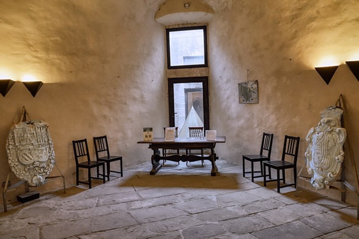 tipica stanza all'interno del Forte