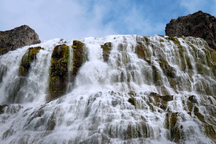 la cima di Dynjandifoss