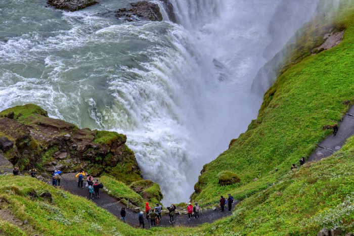secondo salto cascata di Gullfoss
