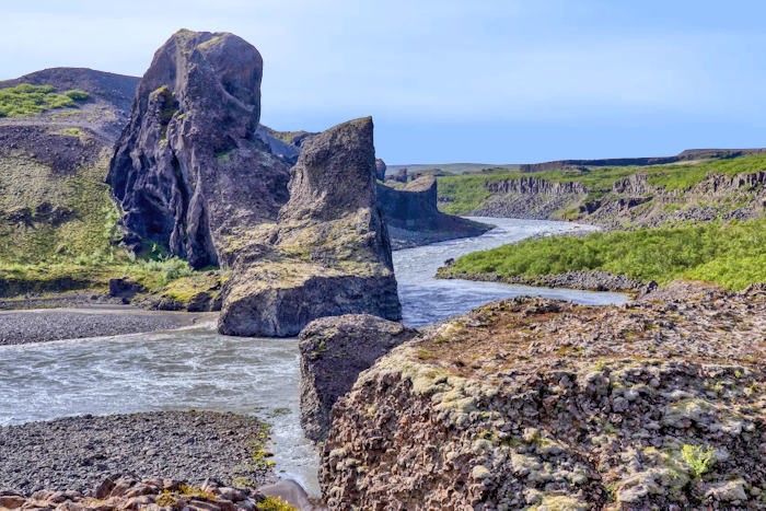 fiume glaciale Hljodaklettar