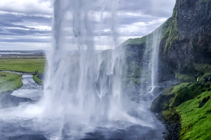 Laghetto alla base della cascata