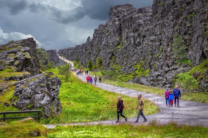 via d'uscita del Parco di Thingvellir