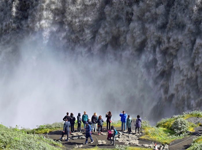 balcone cascata Dettifoss