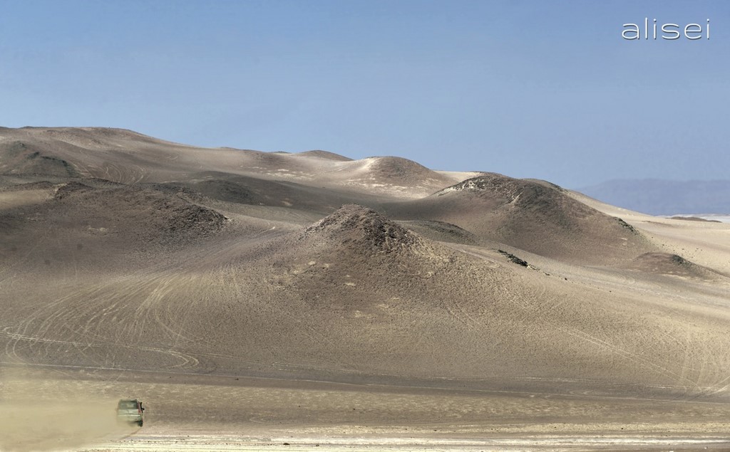 Riserva di Paracas, sabbia, roccia, polvere