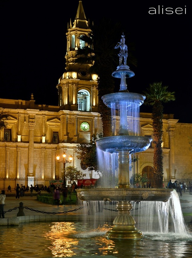 arerquipa, notturno plaza de armas