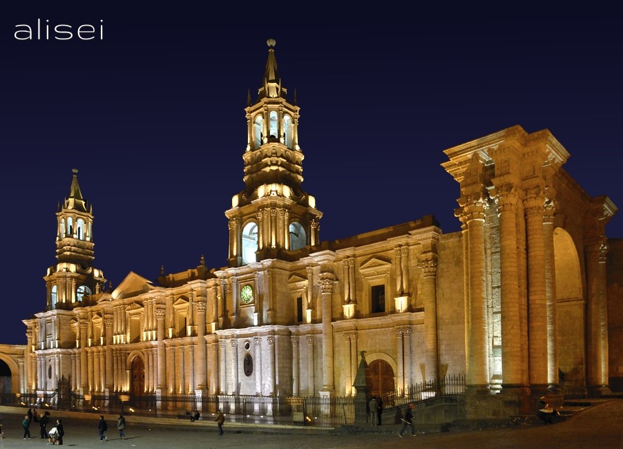 arerquipa, notturno della cattedrale