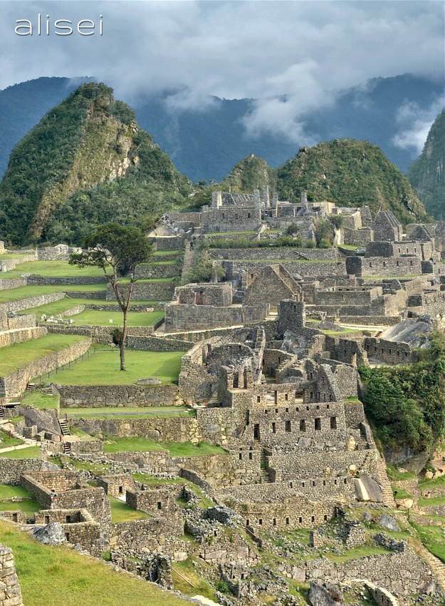 scorcio sulla zona centrale di Machu Picchu