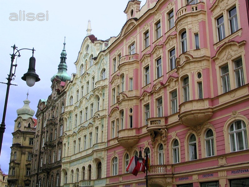 Palazzi quartiere ebraico Praga