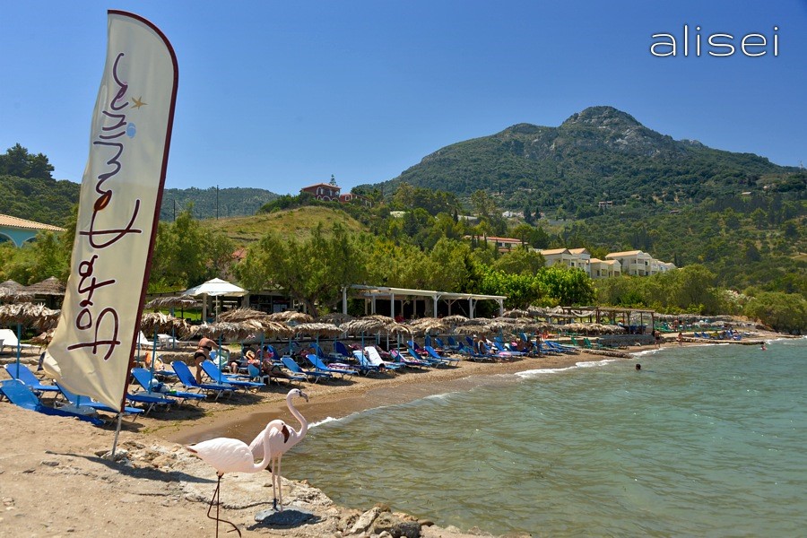 Zante, Kaminia, la spiaggia