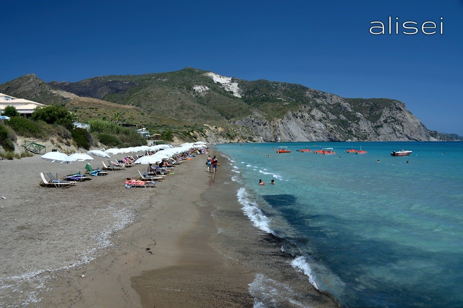 Kalamaki, la spiaggia verso est