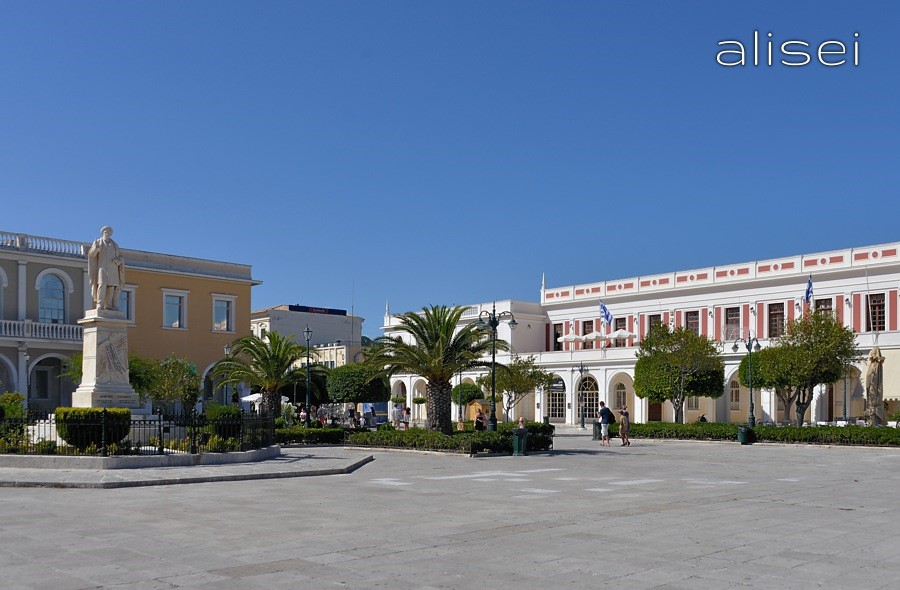Zante città, piazza Solomos