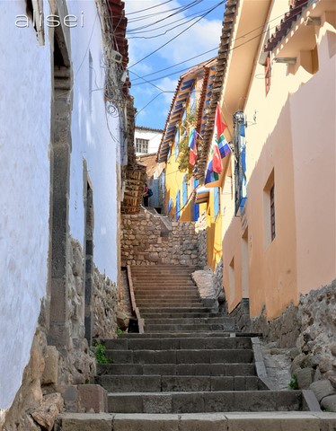 stretto vicolo cusco perù