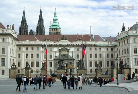 Ingresso e prima corte castello di Praga