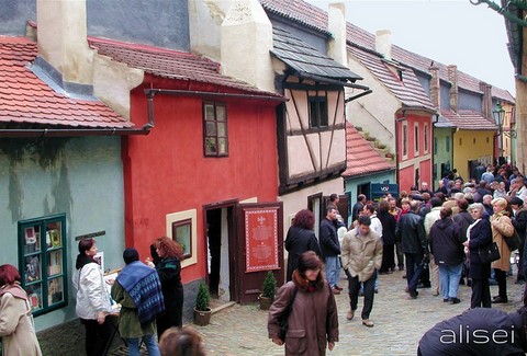 vicolo d'oro al castello di Praga