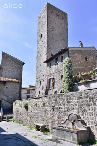torre nel borgo a Viterbo