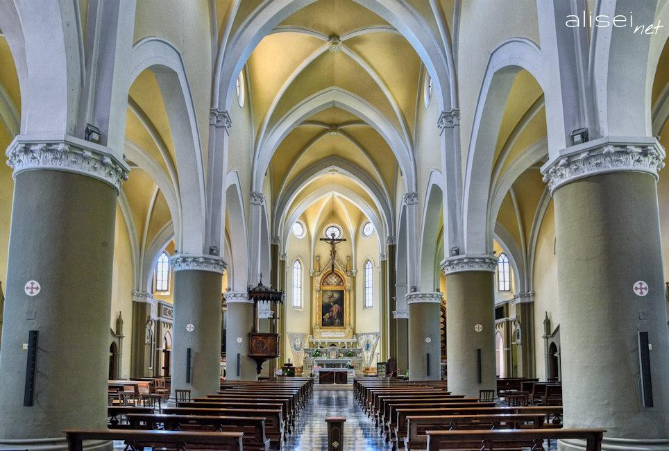 Interno della chiesa parrocchiale di Castelvetro