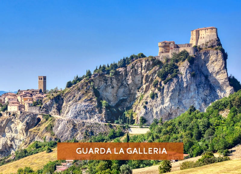 panoramica del borgo e della fortezza