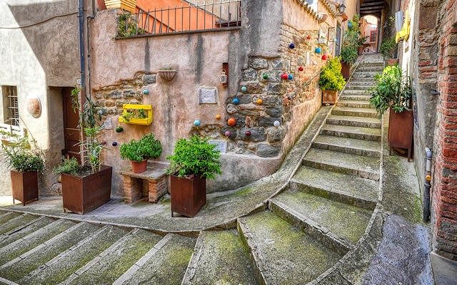 un vicolo del borgo di deruta