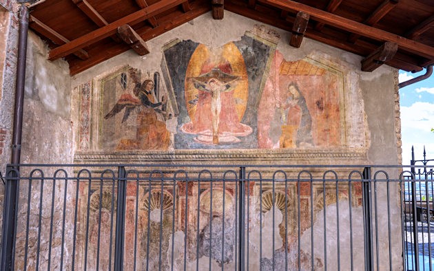 affresco nel centro di sermoneta