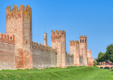 Le mura di Montagnana, la cinta muraria che racchiude il centro storico